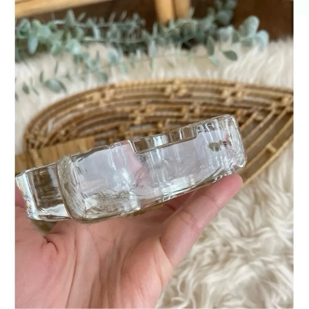 Dansk Crystal Zoo Lion Clear Glass Paperweight Naiad Einsel Mid Century Figurine